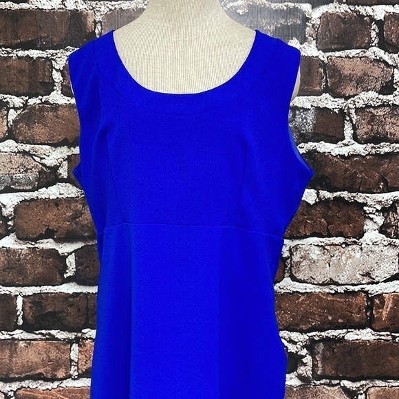 Miss Cristina Dress Cobalt Blue Sleeveless Midi Size 3XL - Picture 3 of 13